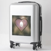 Sticker Couleurs foncées brillant d'oreille ampoule blanch (Sur valise)