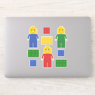 Sticker Couleurs primaires Jouet Construire des briques et