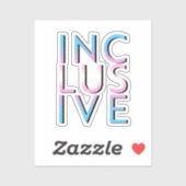 Sticker Couleurs Trans Inclusives (Feuille)