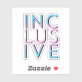 Sticker Couleurs Trans Inclusives (Feuille)