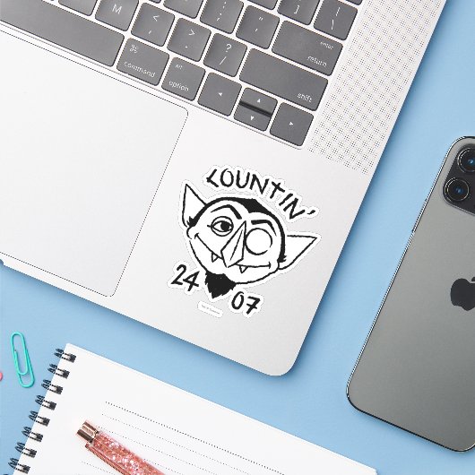 Sticker Count von Count Skate Logo - Countin' 24/7 (Ordinateur portable avec iPhone)