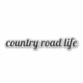 Sticker Country Road Life (Devant)