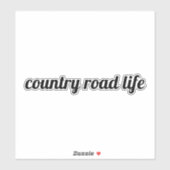 Sticker Country Road Life (Feuille)