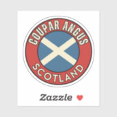 Sticker Coupar Angus, Écosse (Feuille)
