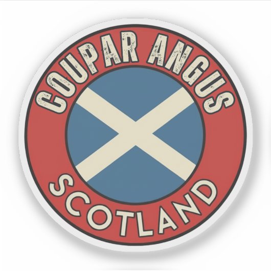 Sticker Coupar Angus, Écosse (Devant)