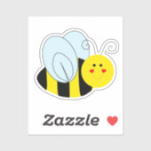 Sticker Coupe de contour d'abeille (Feuille)
