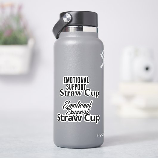 Sticker Coupe de paille de soutien émotionnel (HydroFlask)
