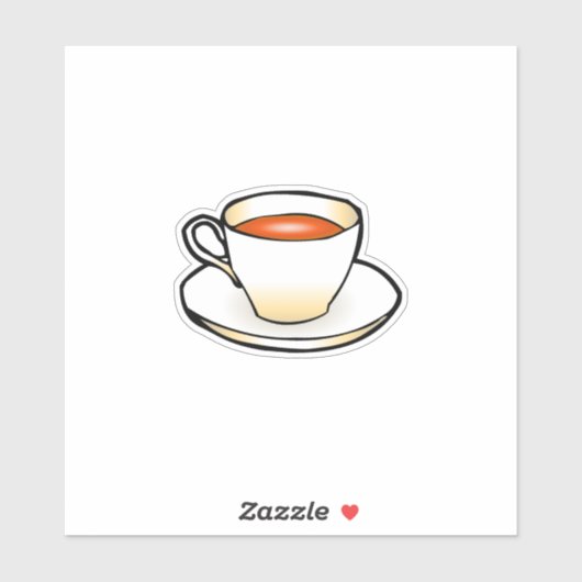 Sticker Coupe de thé (Feuille)