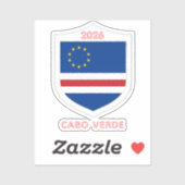 Sticker Coupe du Monde 2026 Cap-Vert (Feuille)