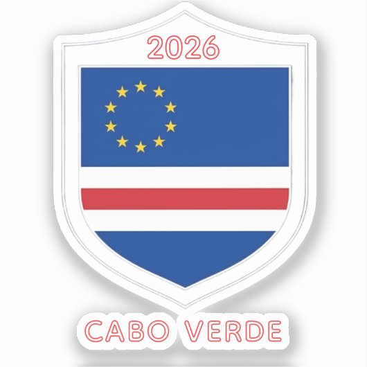 Sticker Coupe du Monde 2026 Cap-Vert (Recto)