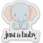 Sticker Coupe Eléphant Cute (Devant)