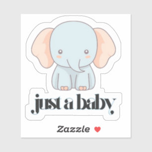 Sticker Coupe Eléphant Cute
