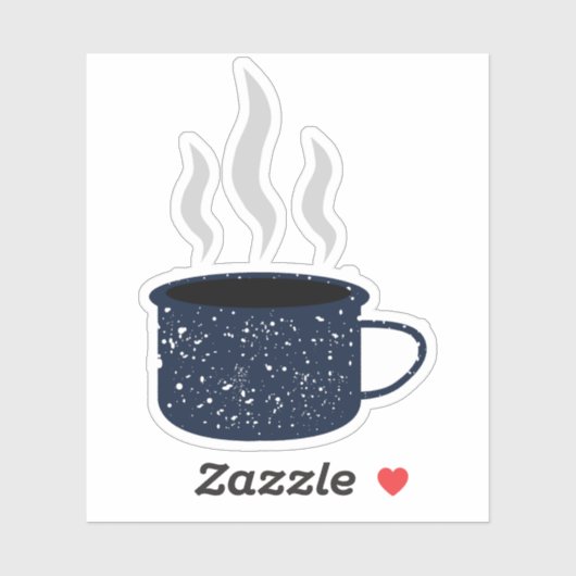 Sticker Coupe Enamel Speckel Tin Camp Mug (Feuille)