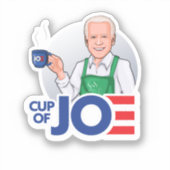 Sticker Coupe Joe Biden (Recto)