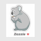 Sticker Coupe Koala (Feuille)