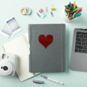 Sticker Coupe laser personnalisée en forme de coeur (Couverture iPad)