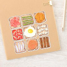 Sticker coupe-pain pour le petit-déjeuner