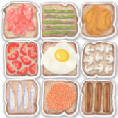 Sticker coupe-pain pour le petit-déjeuner (Devant)