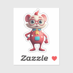 Sticker Coupe Personnalisé De Caractère Quirky