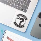 Sticker Coupe personnalisée "NOYFB" (Ordinateur portable avec iPhone)