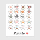 Sticker Couper les Empreintes de pattes pour les pétamers (Feuille)