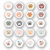 Sticker Couper les Empreintes de pattes pour les pétamers (Devant)