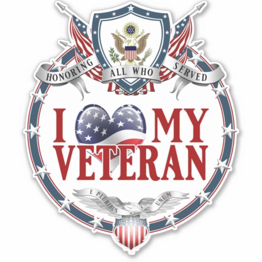 Sticker Couper Luv Mon Vétéran (Devant)