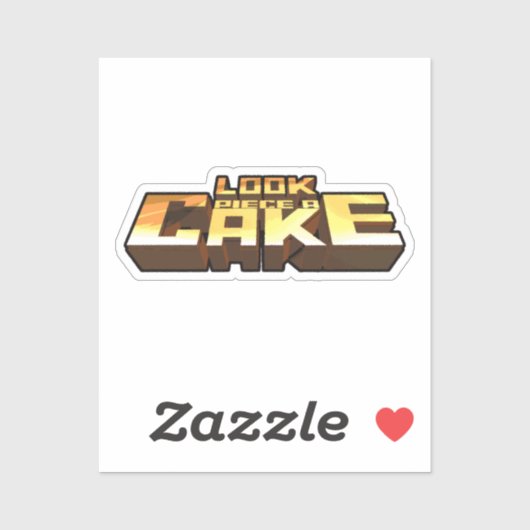Sticker couper un gâteau (Feuille)