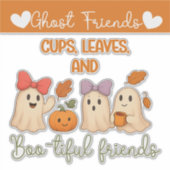 Sticker Coupes d'automne, Feuilles et compagnons pleins de (Devant)