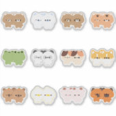 Sticker Couple animal mignon (Devant)