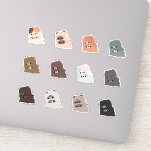 Sticker Couple de chats