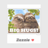 Sticker Couple de paresseux (Feuille)