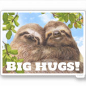 Sticker Couple de paresseux (Devant)