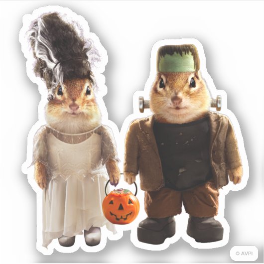 Sticker Couple gothique (Devant)