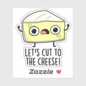 Sticker Coupons Au Jeu De Nourriture Drôle Au Fromage (Feuille)