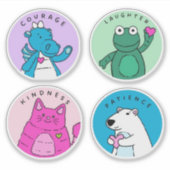 Sticker "Courage Badges" (Devant)