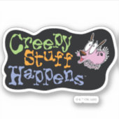 Sticker Courage du chien lâché | Déplaisant des événements (Devant)