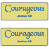 Sticker Courageux (Devant)