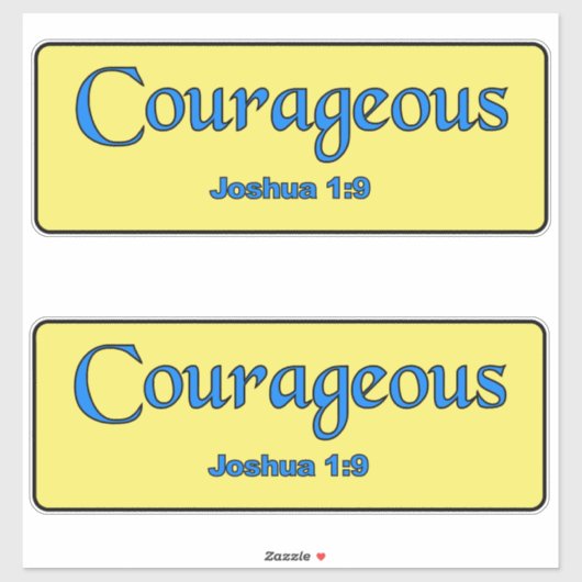 Sticker Courageux (Feuille)