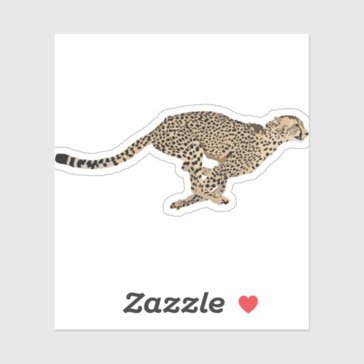 Sticker Courir Cheetah (Feuille)