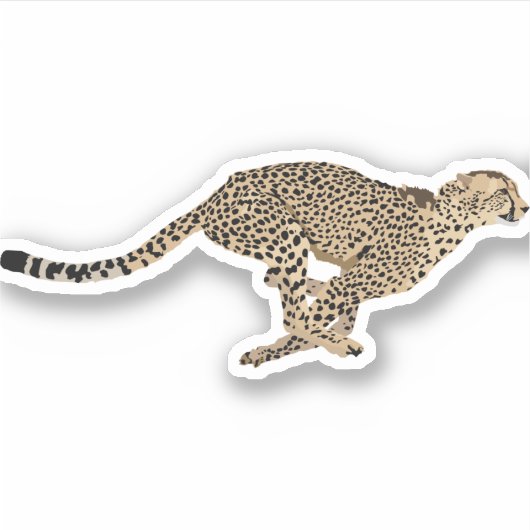 Sticker Courir Cheetah (Devant)