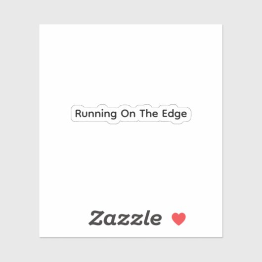 Sticker Courir Sur L'Arête (Feuille)