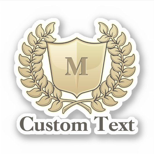 Sticker Couronne avec bouclier (Devant)