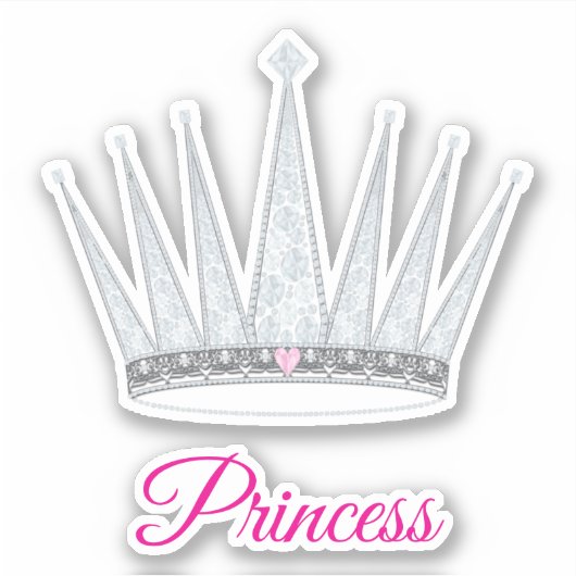 Sticker Couronne avec faux diamants (Devant)