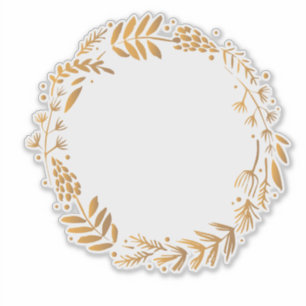 Sticker Couronne Brown rustique