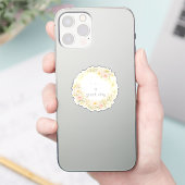Sticker Couronne de fleurs délicate (Téléphone)