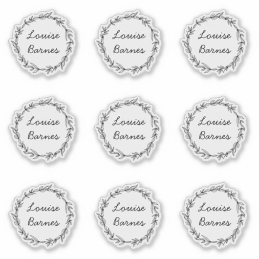 Sticker Couronne de Noël (Devant)