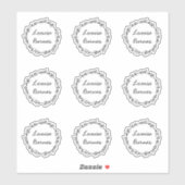 Sticker Couronne de Noël (Feuille)