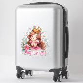 Sticker Couronne de princesse d'anniversaire (Sur valise)