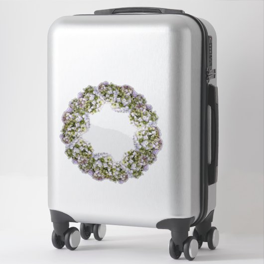 Sticker Couronne d'Hydrangea (Sur valise)